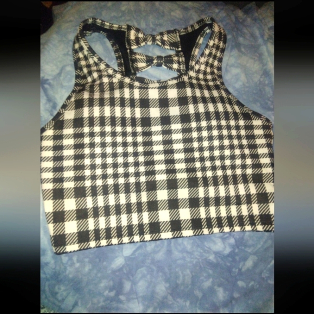 Black & White Size XS Sports Bra